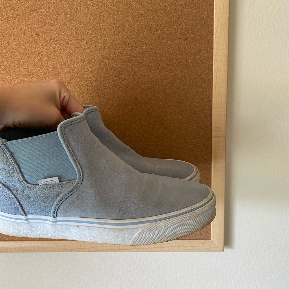 Blue Van Slip on Boots